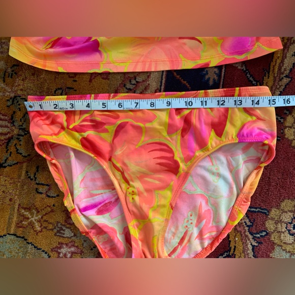 VTG 80s 90s neon tankini swimsuit Sirena vintage size 13 or small medium - Picture 8 of 11